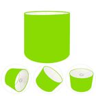 Cúpula Abajur Cilíndrica Cp-7008 Ø20x25cm Verde Limão