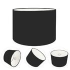 Cúpula Abajur Cilíndrica Cp-7017 Ø40x21cm Preto