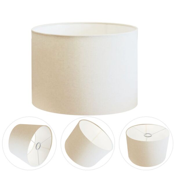 Cúpula Abajur Cilíndrica Cp-7018 Ø40x25cm Branco