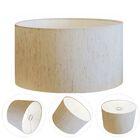 Cúpula Abajur Cilíndrica Cp-7027 Ø55x30cm Linho Bege