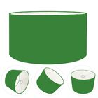 Cúpula Abajur Cilíndrica Cp-7027 Ø55x30cm Verde Folha