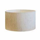 Cúpula Abajur Cilíndrica Cp-7028 Ø60x30cm Linho Bege