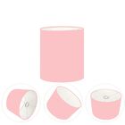 Cúpula Abajur Cilíndrica Cp-8001 Ø13x15cm Rosa Bebê