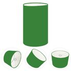 Cúpula Abajur Cilíndrica Cp-8002 Ø13x30cm Verde Folha