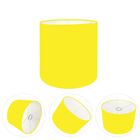Cúpula Abajur Cilíndrica Cp-8005 Ø18x18cm Amarelo