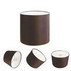 Cúpula Abajur Cilíndrica Cp-8005 Ø18x18cm Café