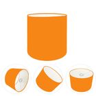 Cúpula Abajur Cilíndrica Cp-8005 Ø18x18cm Laranja