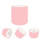 Cúpula Abajur Cilíndrica Cp-8005 Ø18x18cm Rosa Bebê