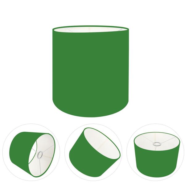 Cúpula Abajur Cilíndrica Cp-8005 Ø18x18cm Verde Folha