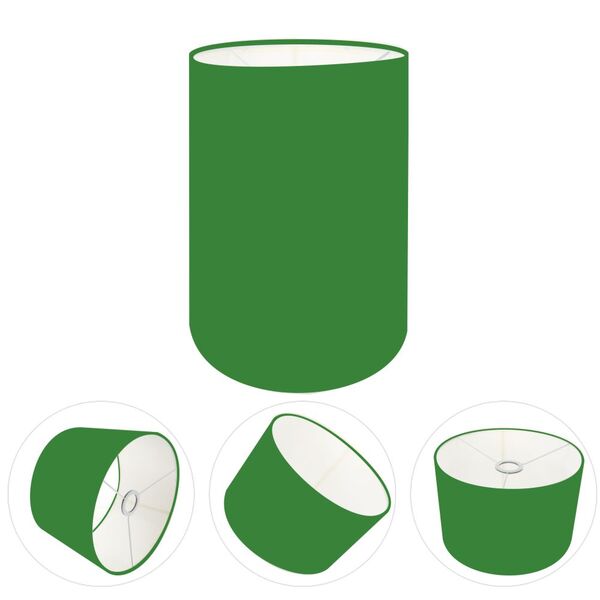 Cúpula Abajur Cilíndrica Cp-8006 Ø18x25cm Verde Folha