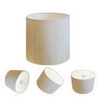Cúpula Abajur Cilíndrica Cp-8008 Ø20x25cm Linho Bege