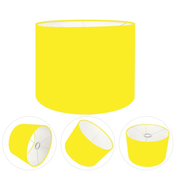 Cúpula Abajur Cilíndrica Cp-8011 Ø30x21cm Amarelo