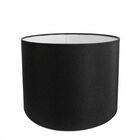 Cúpula Abajur Cilíndrica Cp-8019 Ø40x30cm Preto
