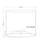 Cúpula Abajur Cilíndrica Cp-8022 Ø45x30cm Azul Bebê