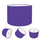 Cúpula Abajur Cilíndrica Cp-8022 Ø45x30cm Roxo