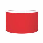 Cúpula Abajur Cilíndrica Cp-8024 Ø50x25cm Vermelho