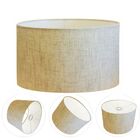 Cúpula Abajur Cilíndrica Cp-8025 Ø50x30cm Rustico Bege