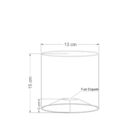 Cúpula Abajur E Luminária Cilíndrica Vivare Cp-7001 Ø13x15cm