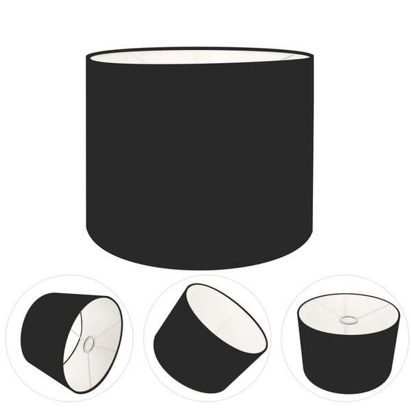 Cúpula Abajur E Luminária Cilíndrica Vivare Cp-7012 Ø30x25cm