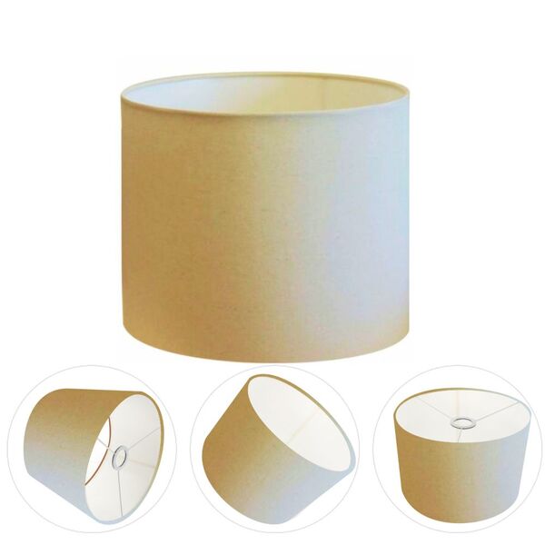 Cúpula Abajur E Luminária Cilíndrica Vivare Cp-7016 Ø35x30cm