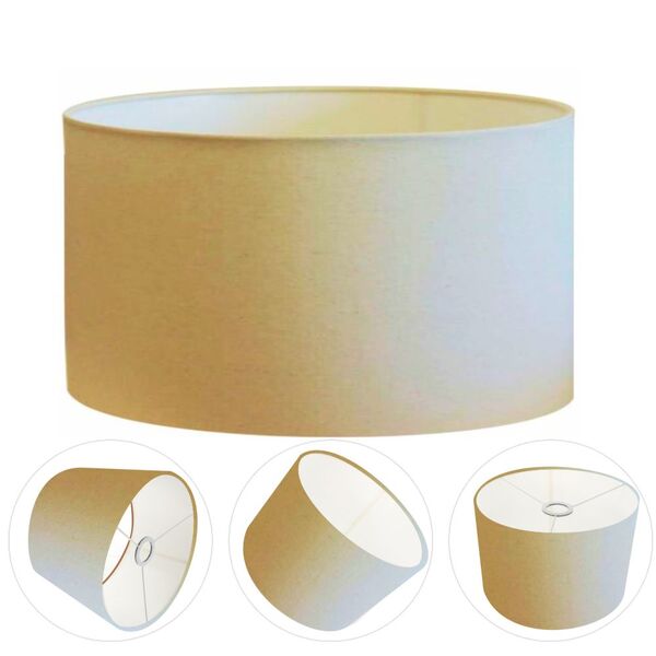 Cúpula Abajur E Luminária Cilíndrica Vivare Cp-7024 Ø50x25cm