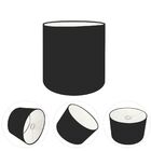 Cúpula Abajur E Luminária Cilíndrica Vivare Cp-8005 Ø18x18cm