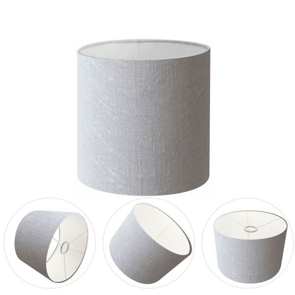 Cúpula Abajur E Luminária Cilíndrica Vivare Cp-8007 Ø20x22cm