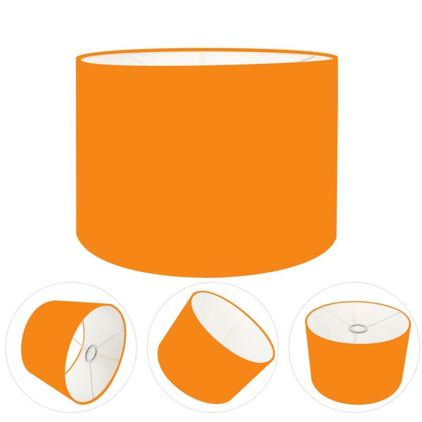 Cúpula Abajur E Luminária Cilíndrica Vivare Cp-8020 Ø45x21cm