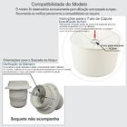 Cúpula Abajur E Luminária Cilíndrica Vivare Cp-8022 Ø45x30cm