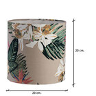 Cúpula Cilíndrica 20x20 Flores Tropicais
