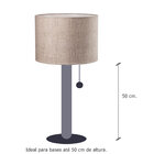 Cúpula Cilíndrica 35x25 Estampa Linho