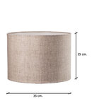 Cúpula Cilíndrica 35x25 Estampa Linho