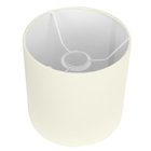 Cúpula Cilindrica  De Abajur Tecido Bege 15x16cm