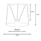 Cúpula Cônica 17x19 Bege