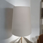 Cúpula de Abajur  Cônico Plástico e Tecido 15x15x18cm Espaço Luz