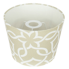 Cúpula De Abajur Elos Bege 20x16cm