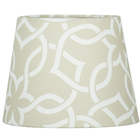 Cúpula De Abajur Elos Bege 20x16cm