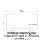 Cúpula De Abajur Pendente Redonda Ø70x30 - Cores Lisas Md2020
