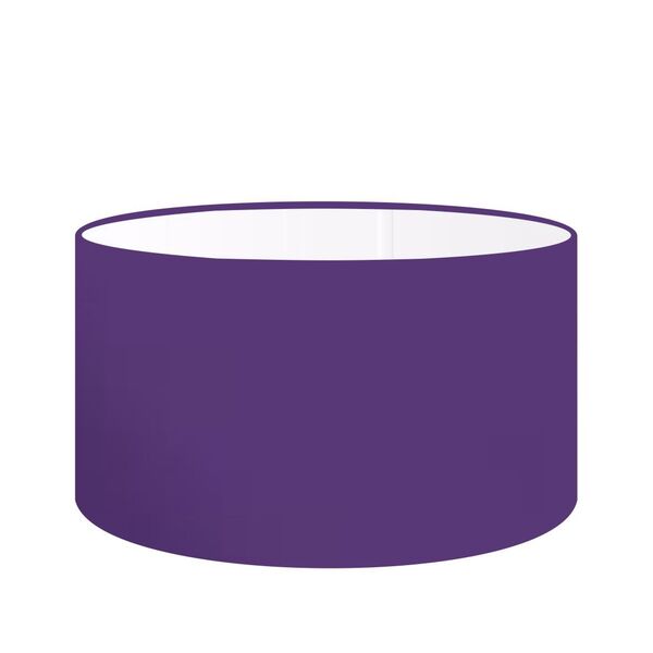 Cúpula De Abajur Redonda Ø50x30 - Cores Lisas Md2017 - Roxa /