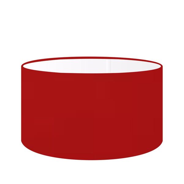 Cúpula De Abajur Redonda Ø50x30 - Cores Lisas Md2017 - Vinho