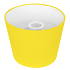 Cúpula De Abajur Tecido Amarelo 20x16cm