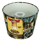 Cúpula De Abajur Tecido Bar 20x16cm