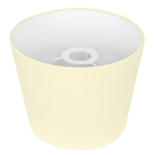 Cúpula De Abajur Tecido Bege 20x16cm