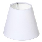 Cúpula de abajur Tecido Branca Espaço Luz