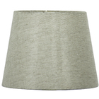 Cúpula De Abajur Tecido Cinza Escuro 20x16cm