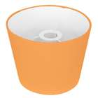 Cúpula De Abajur Tecido Laranja 20x16cm