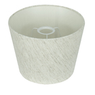 Cúpula De Abajur Tecido Linho Claro 20x16cm