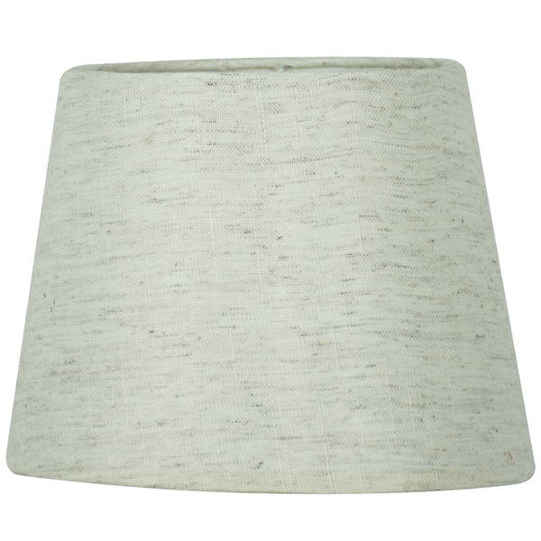 Cúpula De Abajur Tecido Linho Claro 20x16cm