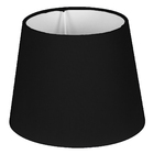 Cúpula De Abajur Tecido Preto 20x16cm