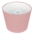 Cúpula De Abajur Tecido Rosa 20x16cm